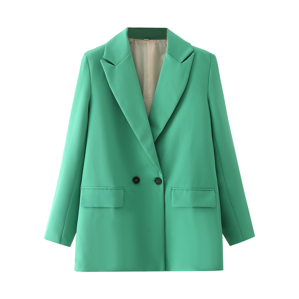Abbigliamento donna moda cappotto largo a due bottoni_voghion.com