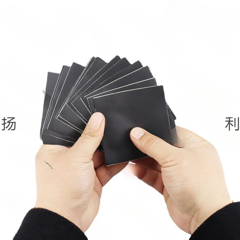 车座修补贴 强粘单面皮革充气产品气垫船修补胶带 黑色TPU修补贴