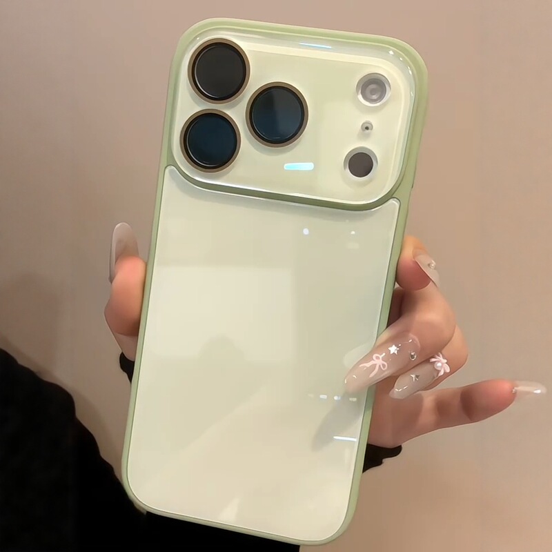 Candy-Colored Glossy Glass Case Suitable for iPhone 17, Simple Skin-Like Feel, Solid Color, Full-Cover Protective Case for Apple 16 Candy-Colored Glossy Glass Case Suitable for iPhone 17, Simple Skin-Like Feel, Solid Color, Full-Cover Protective Case for Apple 16
