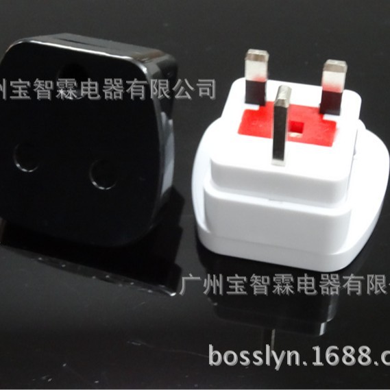 16A PC全铜南非转换插头 三圆转换插头 印度旅游转换英规插头