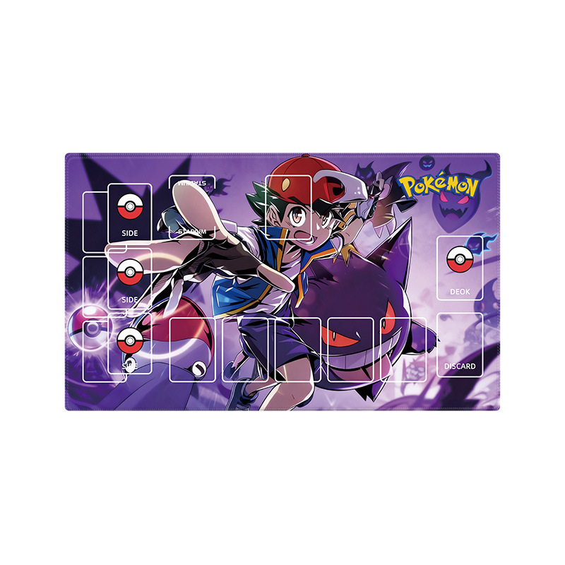 Pokémon juego gran almohadilla de bloqueo grueso doble tarjeta de combate almohadilla de tarjeta de batalla mesa simple almohadilla de mesa