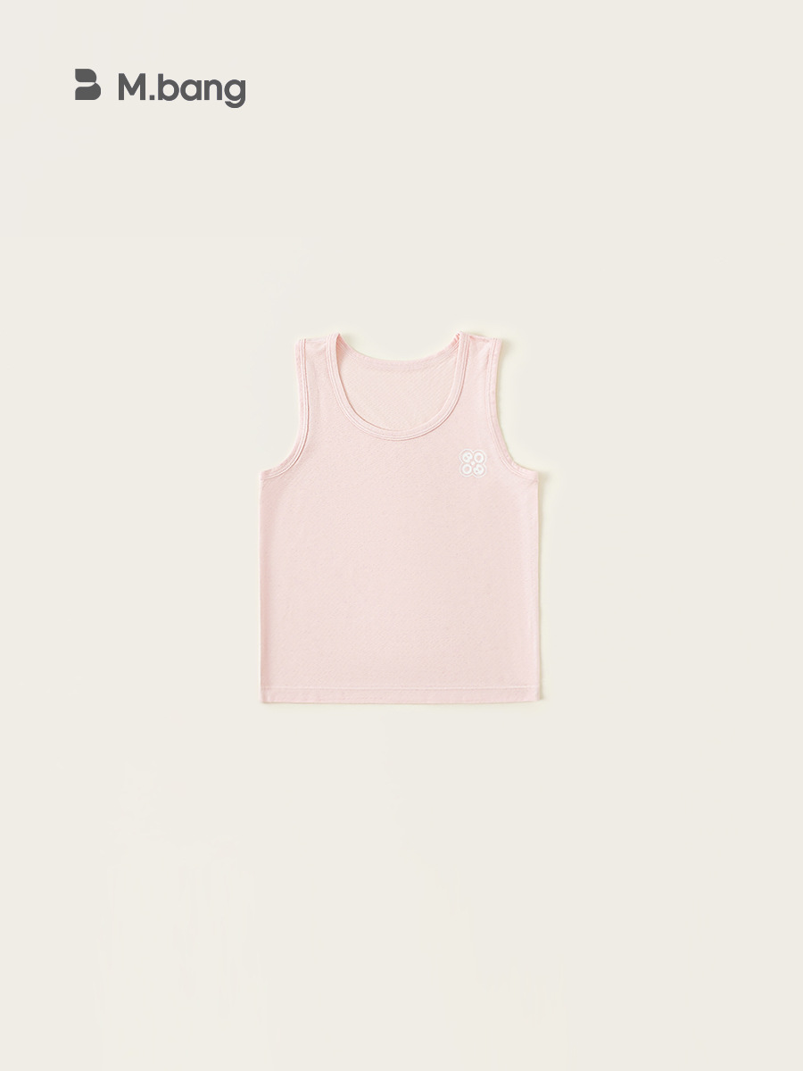 Ropa para niños Yubao, niños pequeños y medianos, estilo fino sin mangas de verano, top con estampado de letras para niños, chaleco de color sólido para niñas