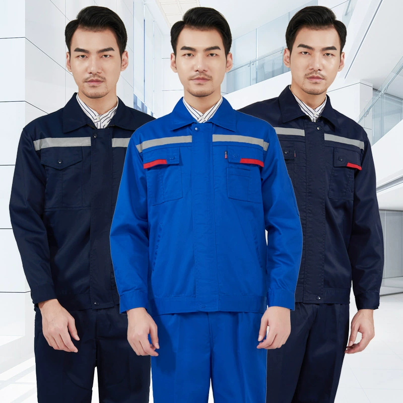 Рабочая одежда костюм для мужчин и женщин весна и осень с длинными рукавами заводская строительная площадка охрана труда одежда со светоотражающими полосками рабочая одежда инженерный ремонт авто на заказ