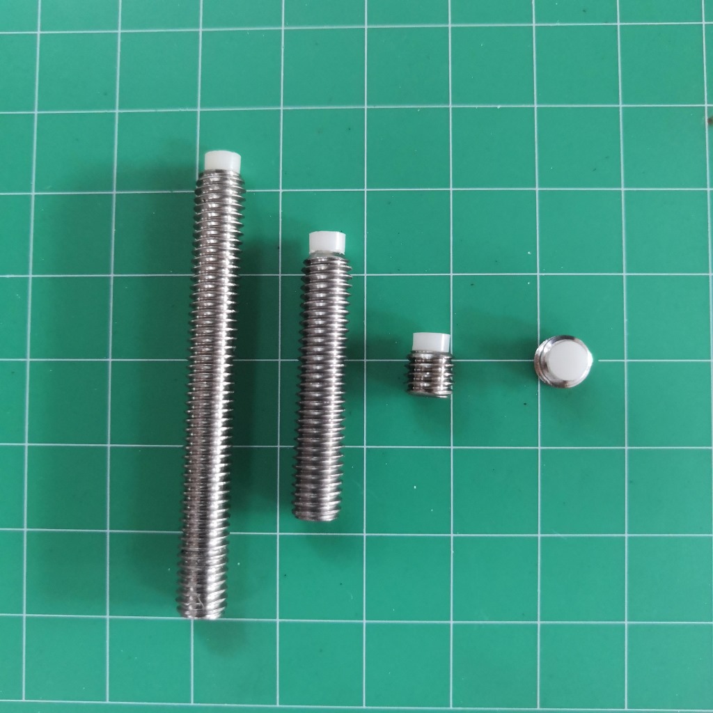 SUS304不锈钢镶胶绝缘pom头紧定止付M5M6系列机米螺丝现货