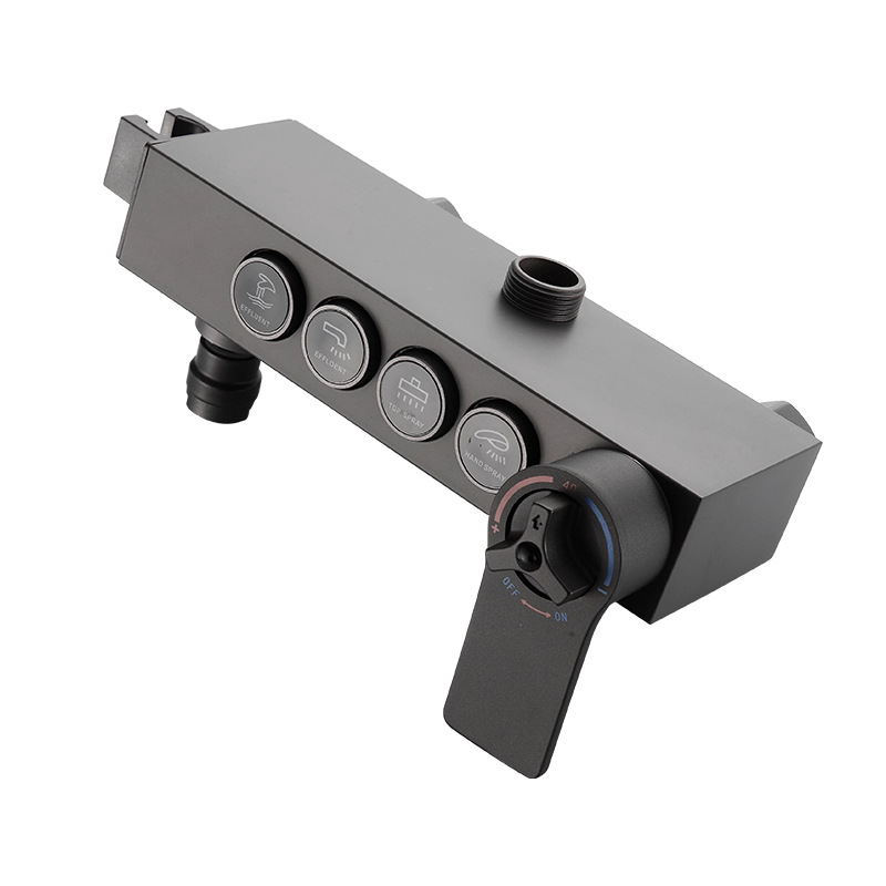 Válvula de mezcla de temperatura constante de acero inoxidable baño interruptor de agua caliente y fría accesorios de ducha grifo universal cuerpo