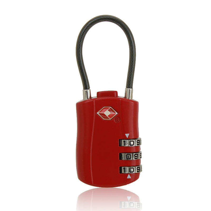 TSA パスワード トラベル ロック バックパック キャビネット ソフト ワイヤー ロープ ロック トラベル バッグ ロック TSA パスワード カスタム ロック|undefined