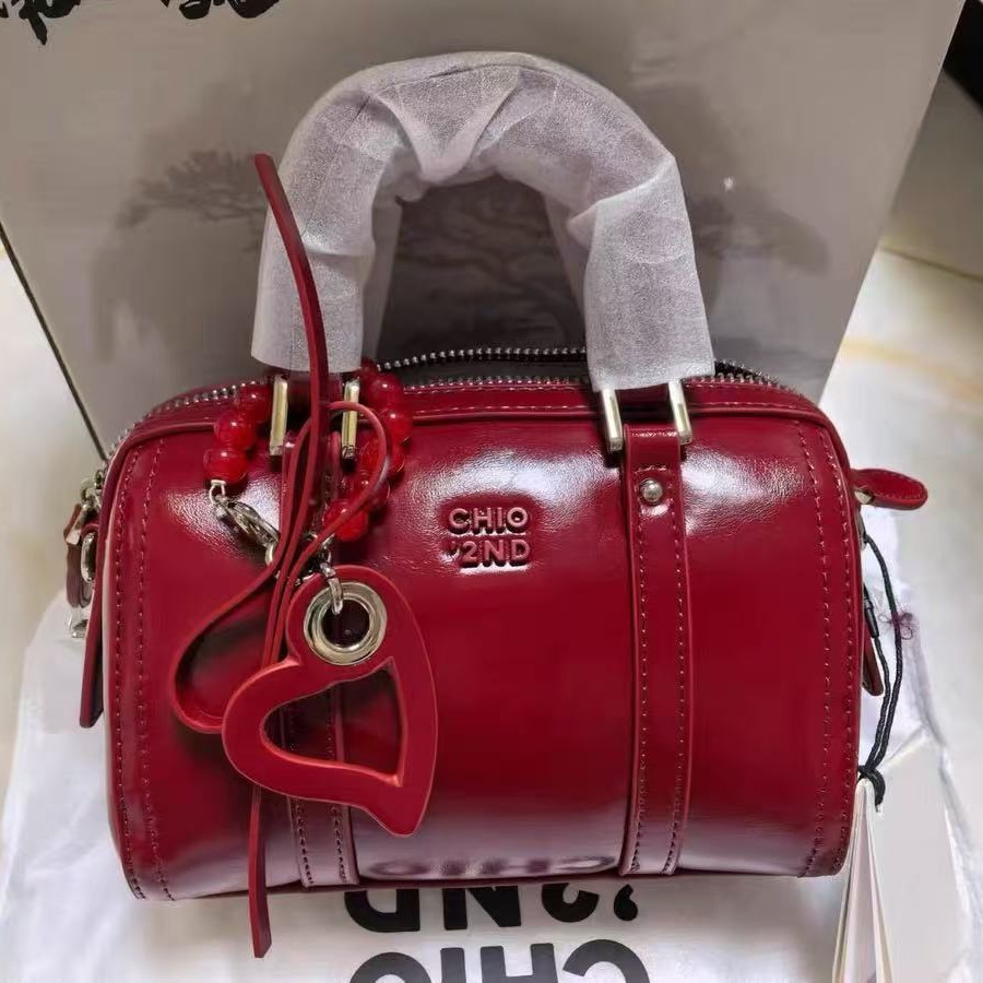 Borsa a tracolla rossa da donna elegante borsa a spalla chic_voghion.com