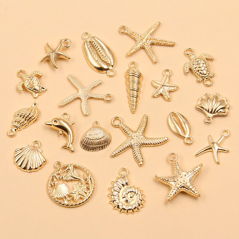 Multiple Types Of Kc Gold Ocean Series Shell, Conch, And Starfish...