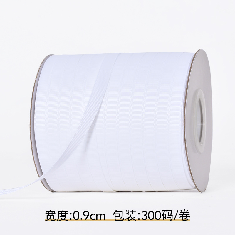 Spot promoción Yao Ming cinta de rosca 19 especificaciones cinta de impresión de poliéster accesorios de ropa en blanco y negro cinta de satén