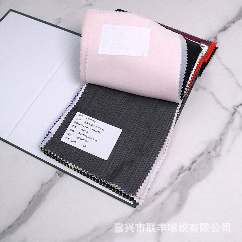 Customized Recycled Rpet Environmentally Friendly Fabric Grs Certified Open Tc Certificate Color Card Sample Coke Bottle Recycled Polyester Material