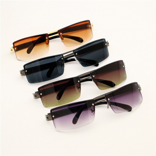 Sunglasses Wholesale Sunglasses Men's Simple Square Sunglasses Male Driver's Glasses Street Stall Supply