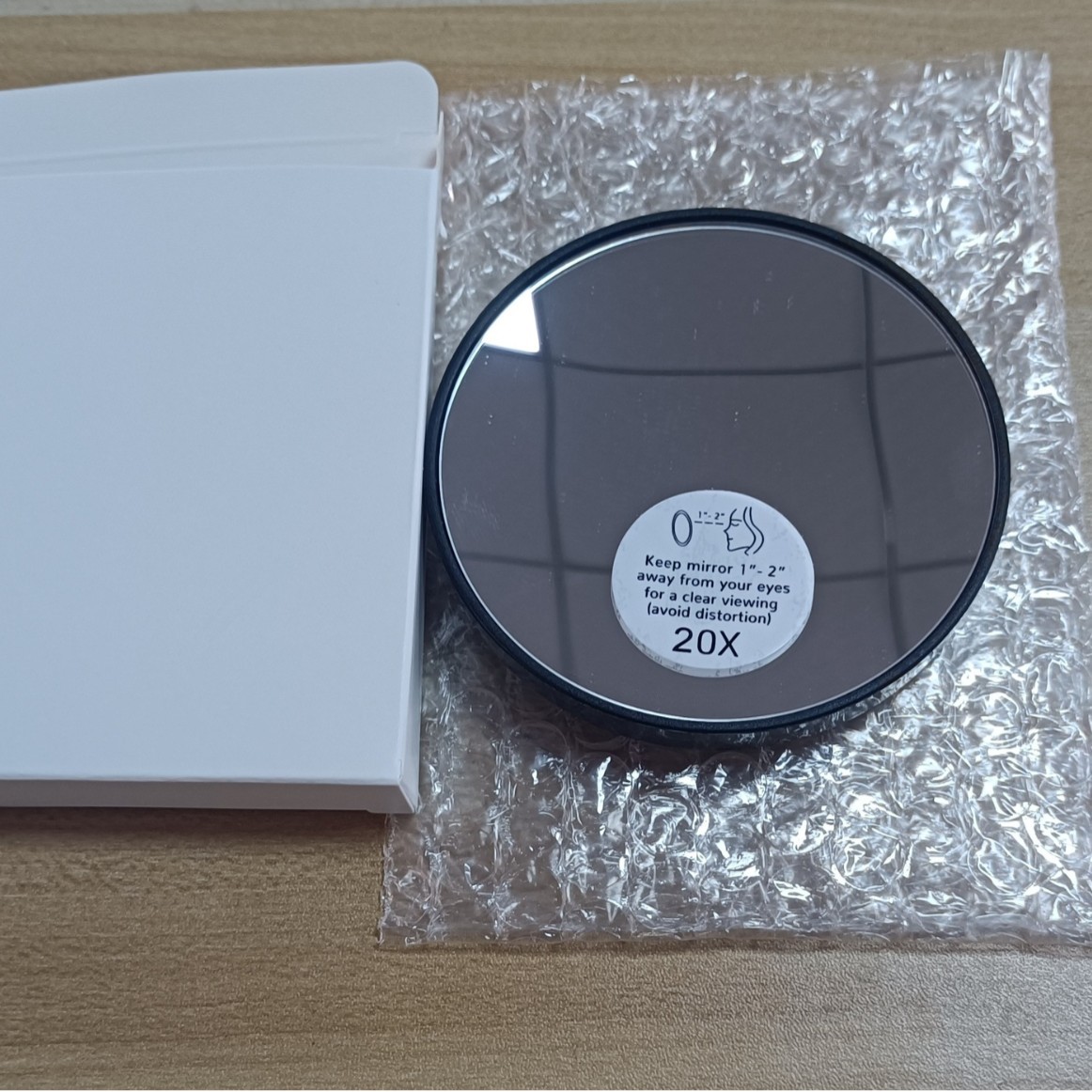 20 veces 30 veces 40 veces alto aumento spot 8.8cm3.5 pulgadas zoom pequeño espejo de maquillaje redondo espejo de baño de plástico
