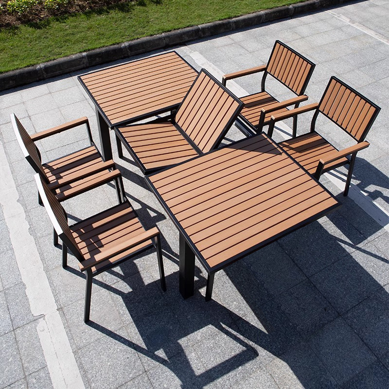 Mesa de estiramiento 150*90 para abrir 200*90 con 4 sillas de madera de plástico