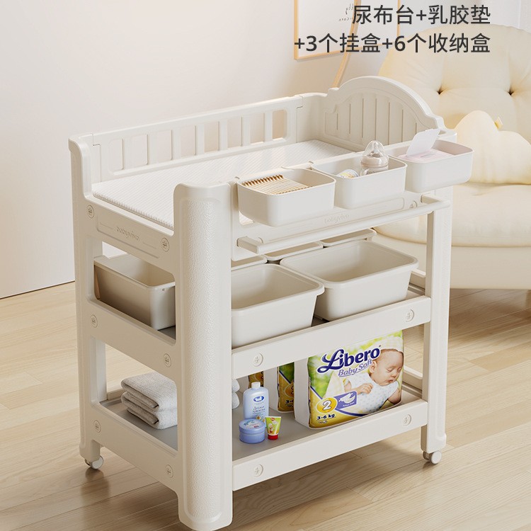 Babyviva pañales para bebés, tabla de cambio de pañales para bebés, tabla de baño, cama móvil para recién nacidos