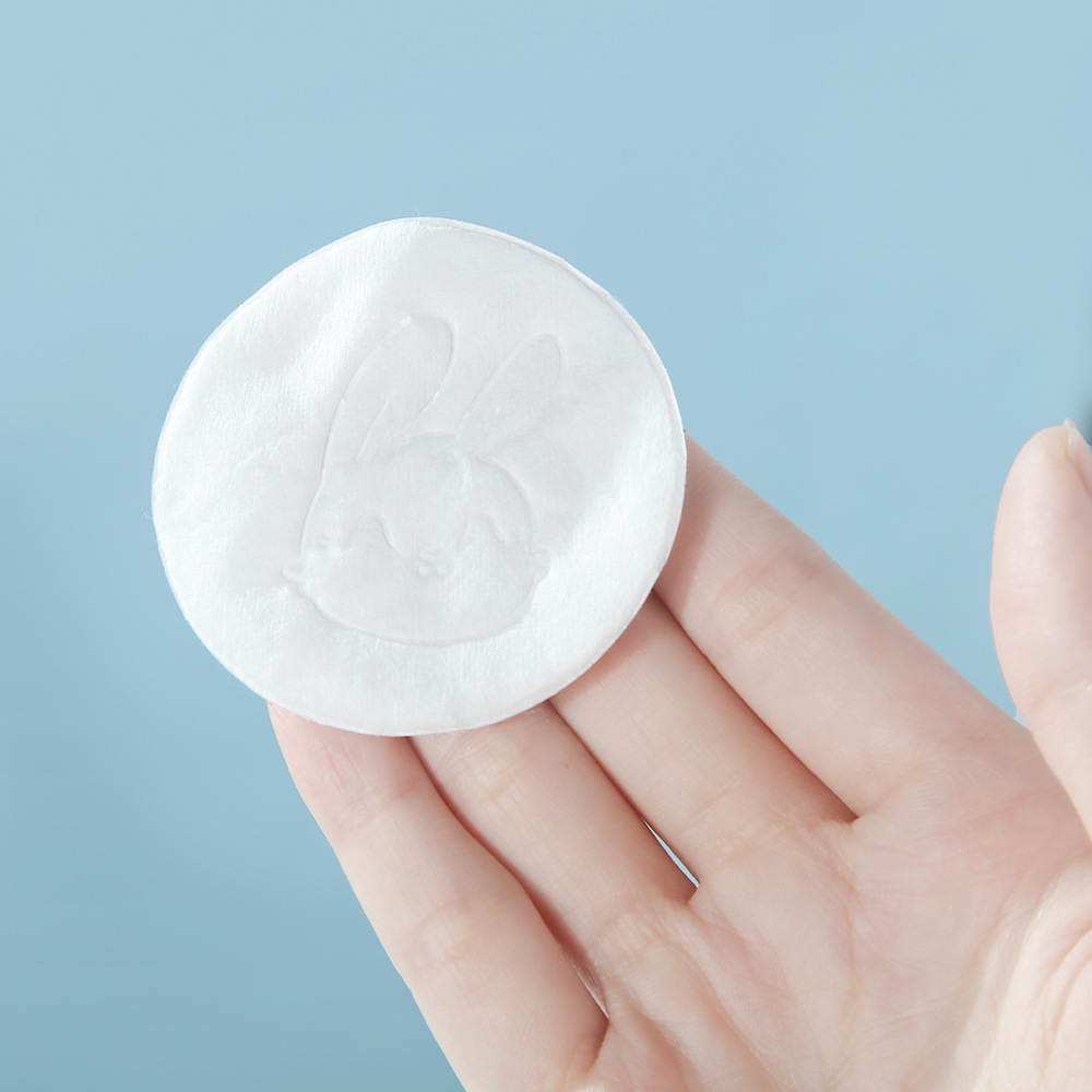 Algodón redondo a granel de suministro directo, algodón cosmético personalizado en relieve, algodón desechable, algodón desmaquillaje, algodón des uñas