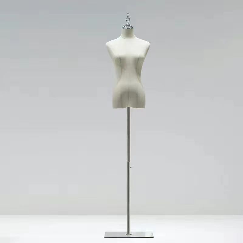 Modelo de accesorios tienda de ropa de mujer cuerpo completo modelo estante de ropa de mujer estante de muñeca de medio cuerpo humano estante de exhibición de ventana