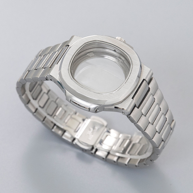 鹦鹉螺表壳高货精钢原单组装手表男机械超薄 防水套装配件外贸