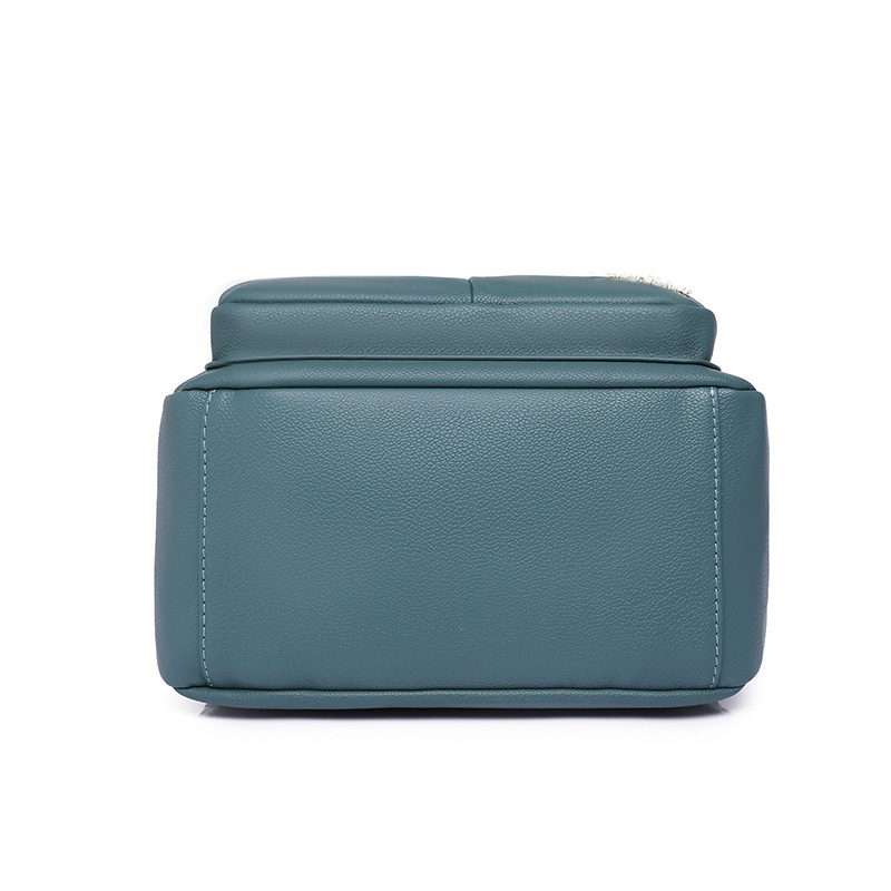 Fábrica al por mayor 2023 nueva mochila de cuero suave retro para mujer, mochila de viaje de gran capacidad para desplazamientos urbanos, mochila escolar