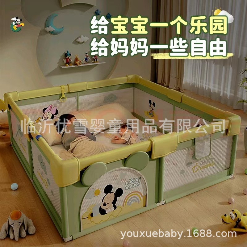 Jogos genuinos de Disney valla de protección para bebés domésticos interiores valla de piso para niños valla de rastreo