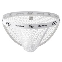 外贸批发性感男士内裤大网眼骚气睡裤渔网短裤 U凸丁裤一件代发