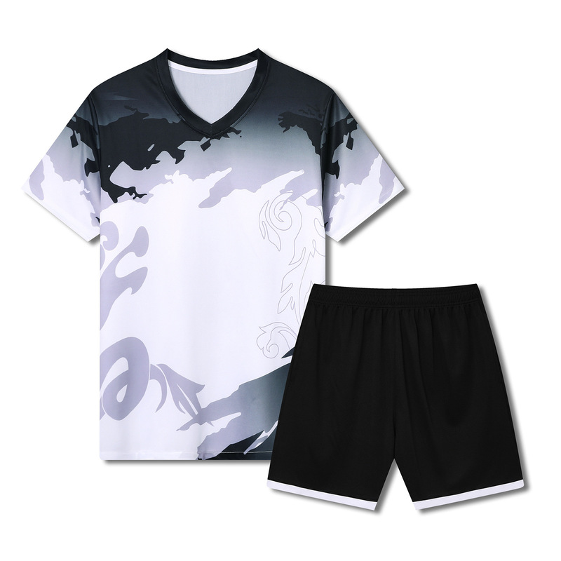サッカー服 スコッチジャージ サッカーユニフォーム スーツ スポーツトレーニングスーツ 半袖 パフォーマンススーツ 服|undefined