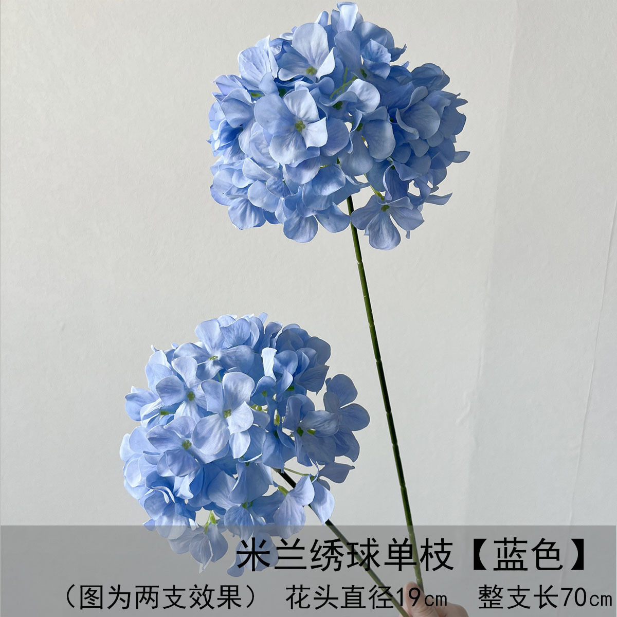 Flor azul cielo flor de bodas flor de seda flor de bodas flor de decoración de flor de vestíbulo flor de techo suave