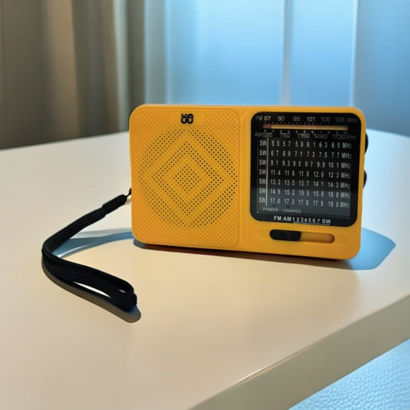 Radio multifunción portátil al por mayor transfronteriza batería seca recargable Semiconductor de doble uso para personas mayores en voz alta