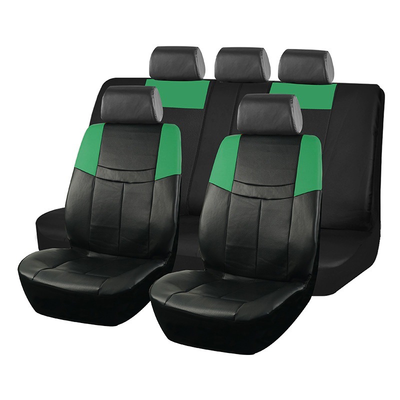 Pu Leather Car Seat Cover, All-Inclusive, Anti-Stain, Anti-Scratch, Universal for Cars, Suvs, Trucks, Front and Rear Seat Protection Cover