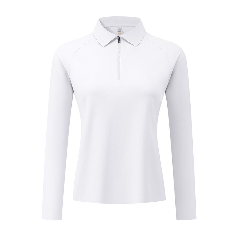 Camisas de polo deportivas de alta calidad, ropa de trabajo blanca, camiseta de collar para hombres, camiseta de polo de manga larga personalizada