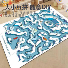 跨境专供eva环保拼接地垫爬垫游戏垫早教幼儿园自定义图案爬行垫