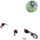 Fashion Mini Leather Rope Unisex Zinc Alloy Keychain