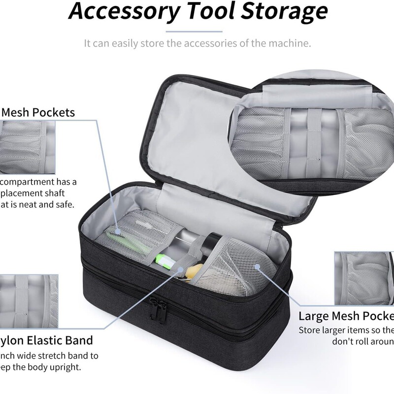 Handheld blender storage bag, handheld immersion blender portable box, stirring rod travel storage organizer