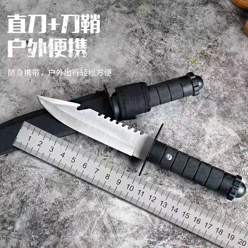 户外指甲水果刀钛合金弹簧小号家用黑色炫酷便携式双层小刀