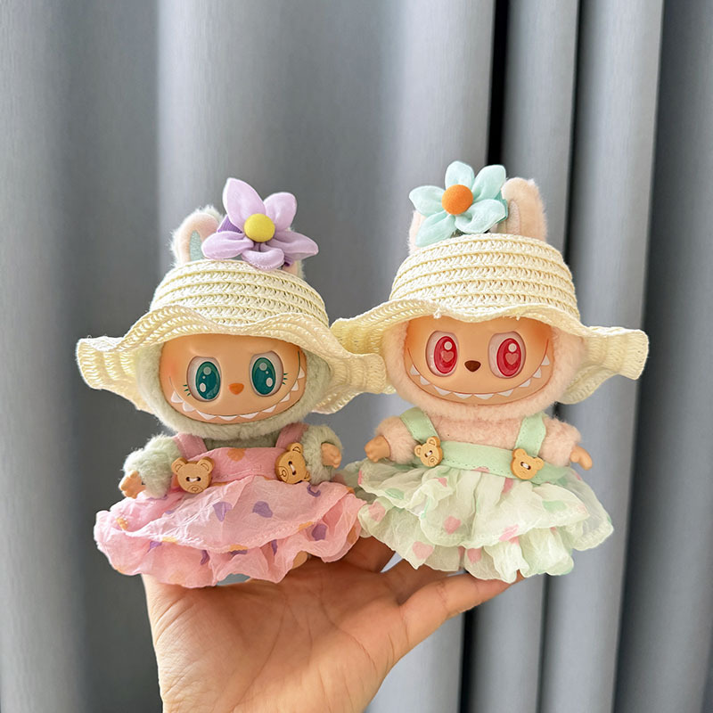 仅售衣服] 一二代钥匙扣La布布衣服挂件拉布布娃衣连衣裙珍珠发饰|undefined