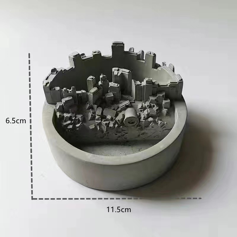 Creativo pequeño escritorio arte plantación planta decorativa flor verde maceta interior maceta carnosa cemento de oficina europeo