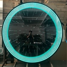 星空顶千层镜LED灯 深渊镜户外霓虹灯隧道镜立体招牌发光字广告牌