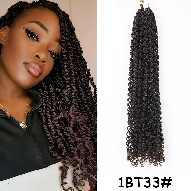 Trenzada africana pequeña bobina de fibra química ganchillo de cabello spr twist bobina de tornillo de cabello spr falso en stock
