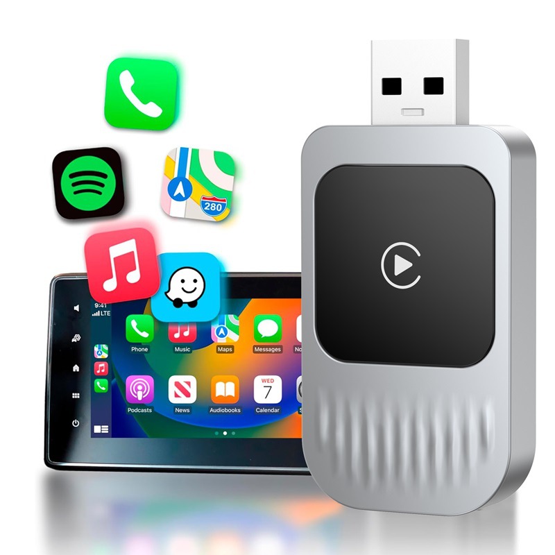 Cross-Border Wireless Carplay Box Upgrade Android Smart Car-Machine Interconnection Module Car Carplay Printed Logo