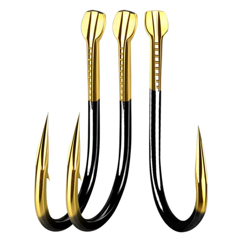 Cool black gold double groove Ishni Izu new kanto flying fish rofie sleeve groove blood groove with or without barb bulk hook