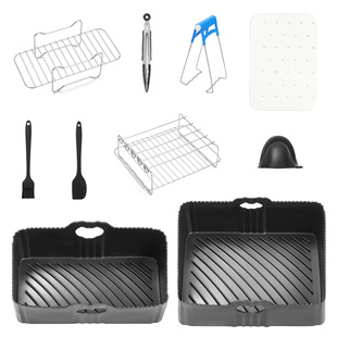 Air fryer double pot accessories 7 piece set for Ninja Foodi FlexDrawerAF500UK