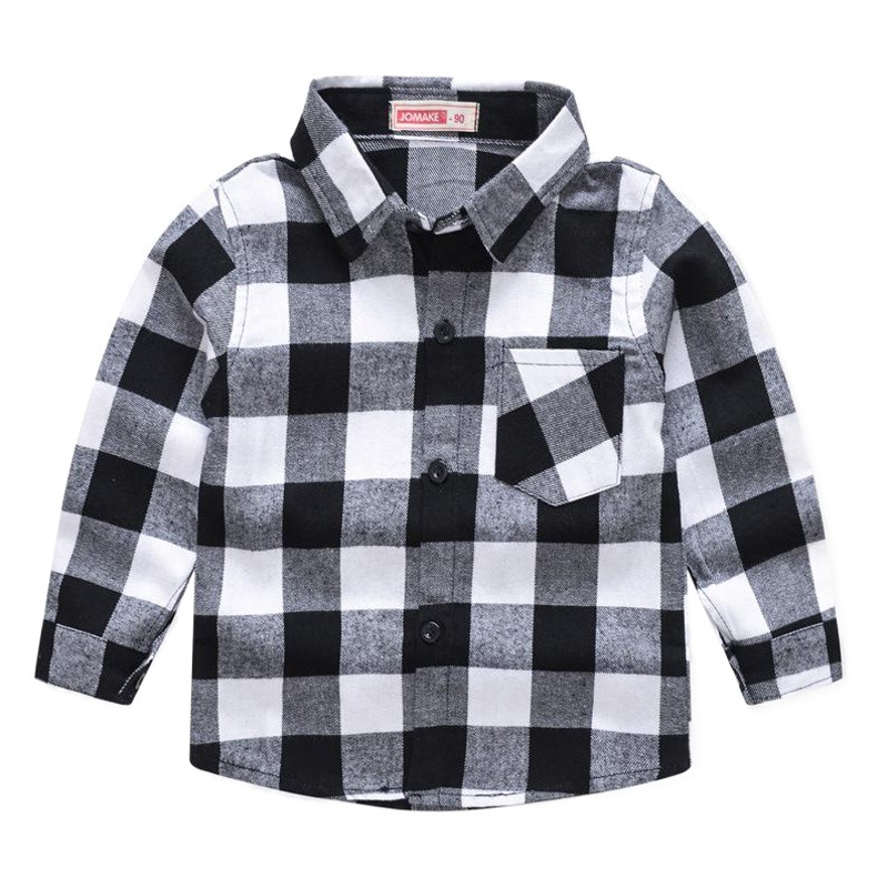 Primavera y otoño nueva ropa para niños al por mayor camisa a cuadros de niños europeos y americanos cepillada camisa para niños