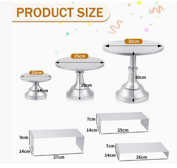 Transfronterizos dorados rosa decoración de la mesa de postres accesorios de boda estante de pastel estante de té de la tarde estante de té descanso mesa