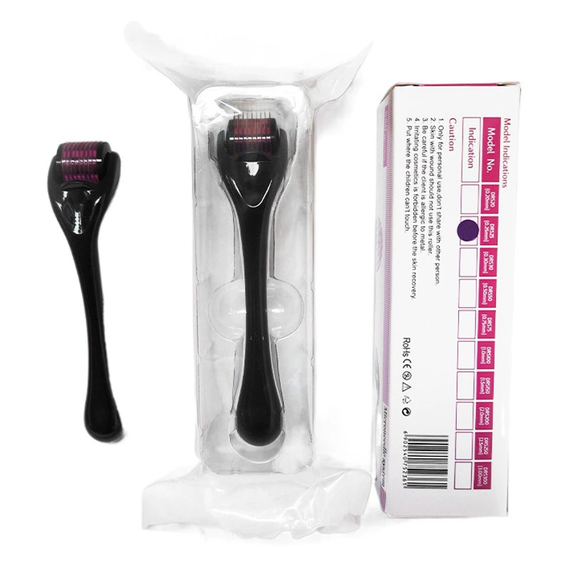 Оптовая продажа от производителя: 540-игольчатый роллер для ухода за кожей лица и тела, в мягкой коробке, эксклюзивная упаковка для трансграничной торговли, микроигольчатый роллер для ухода за длинным волосом и кожей.