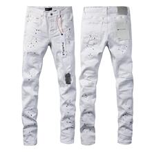 K 74404 Ripped Embroidery Slim Jeans �ƶ��������ţ�п�