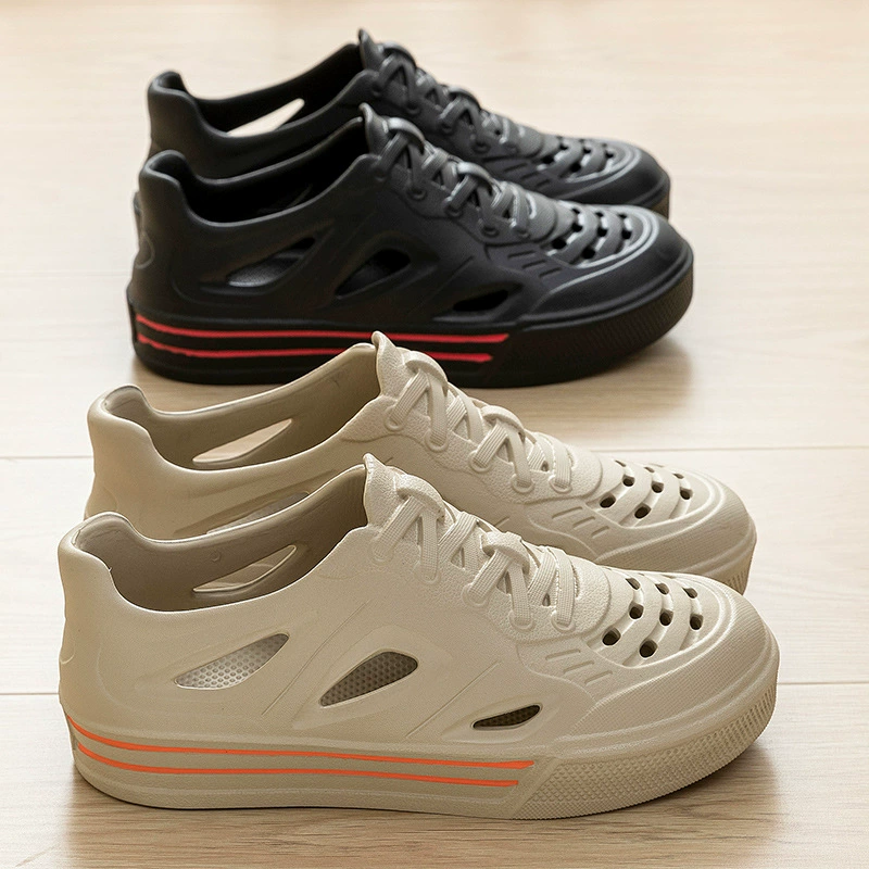 Мужские летние кроссовки Croc Shoes 2025 года, новые, нескользящие, дышащие, для воды, с ручкой для переноски, на каблуке