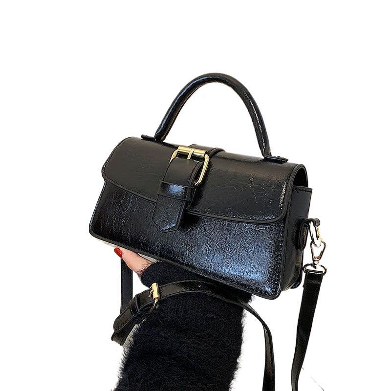 French Style Retro Women's Shoulder Bag Small Square Versatile_voghion.com