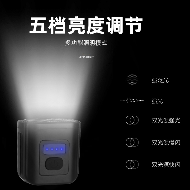 faro de bicicleta antorcha de ciclismo faro de bicicleta de alta luz carga USB faro de alto brillo impermeable conjunto de luz trasera