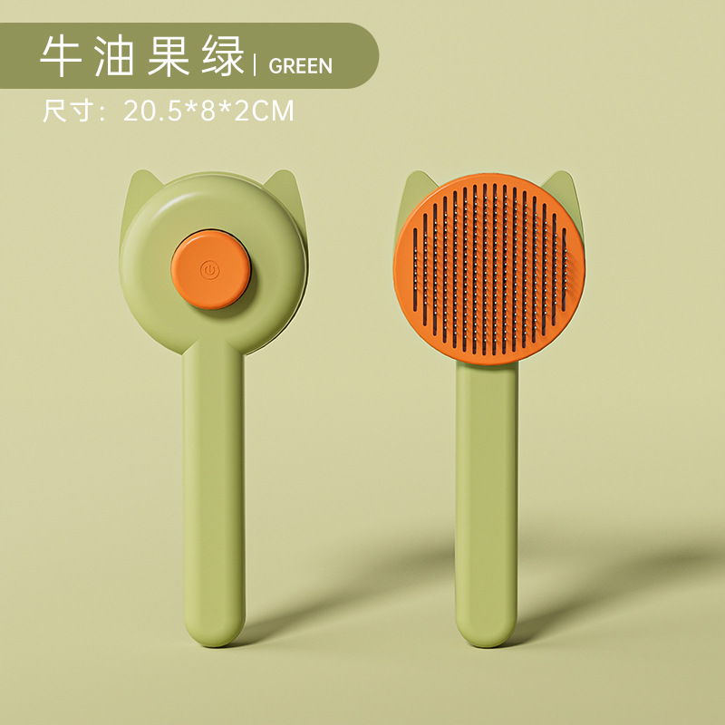 Oído de gato cabeza de oso gato peine nueva mascota gato peine flotante aguja de pelo peine suave gato fábrica de pelo en stock al por mayor