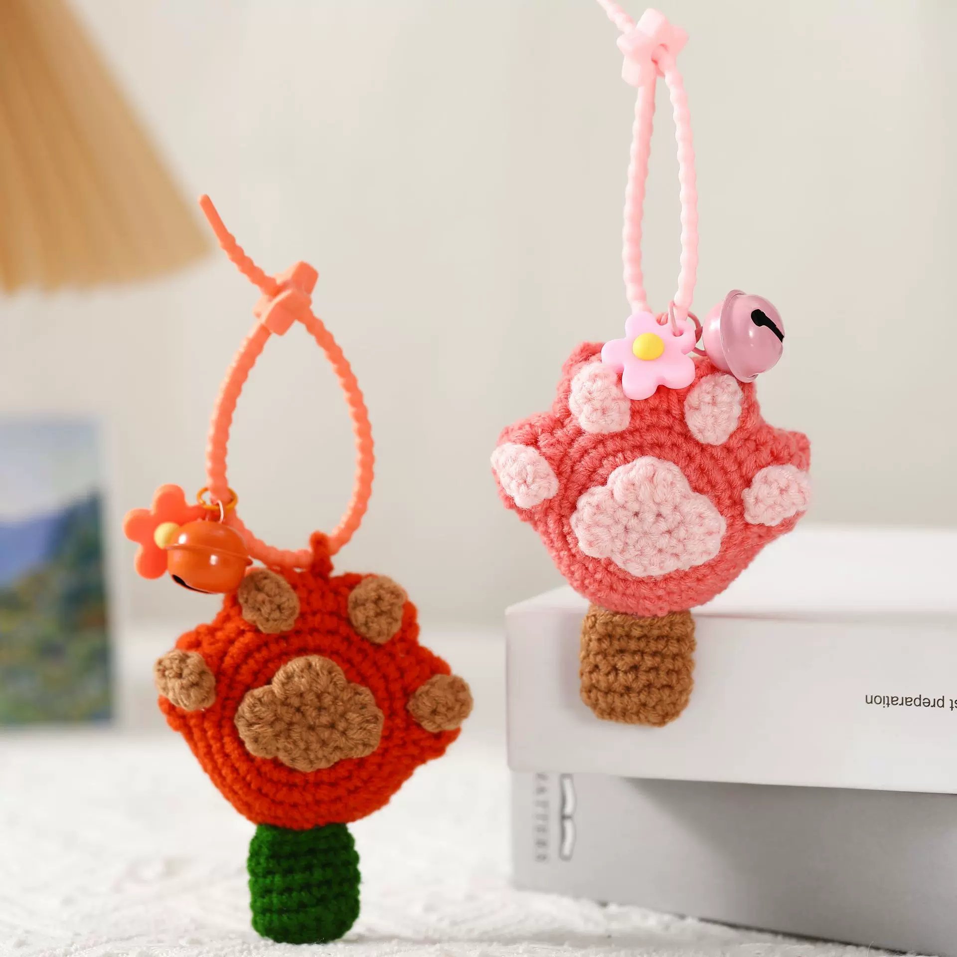 疯狂动物城尼克冰淇淋创意毛线钩织小挂件手工编织钥匙扣成品现货