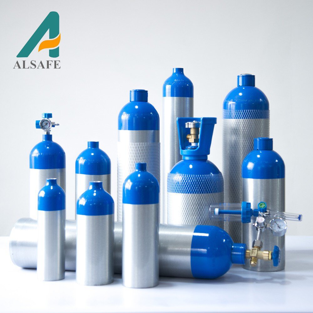 2L氧气瓶厂家直销铝合金高压无缝气瓶 批发可优惠